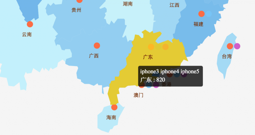echarts 地图